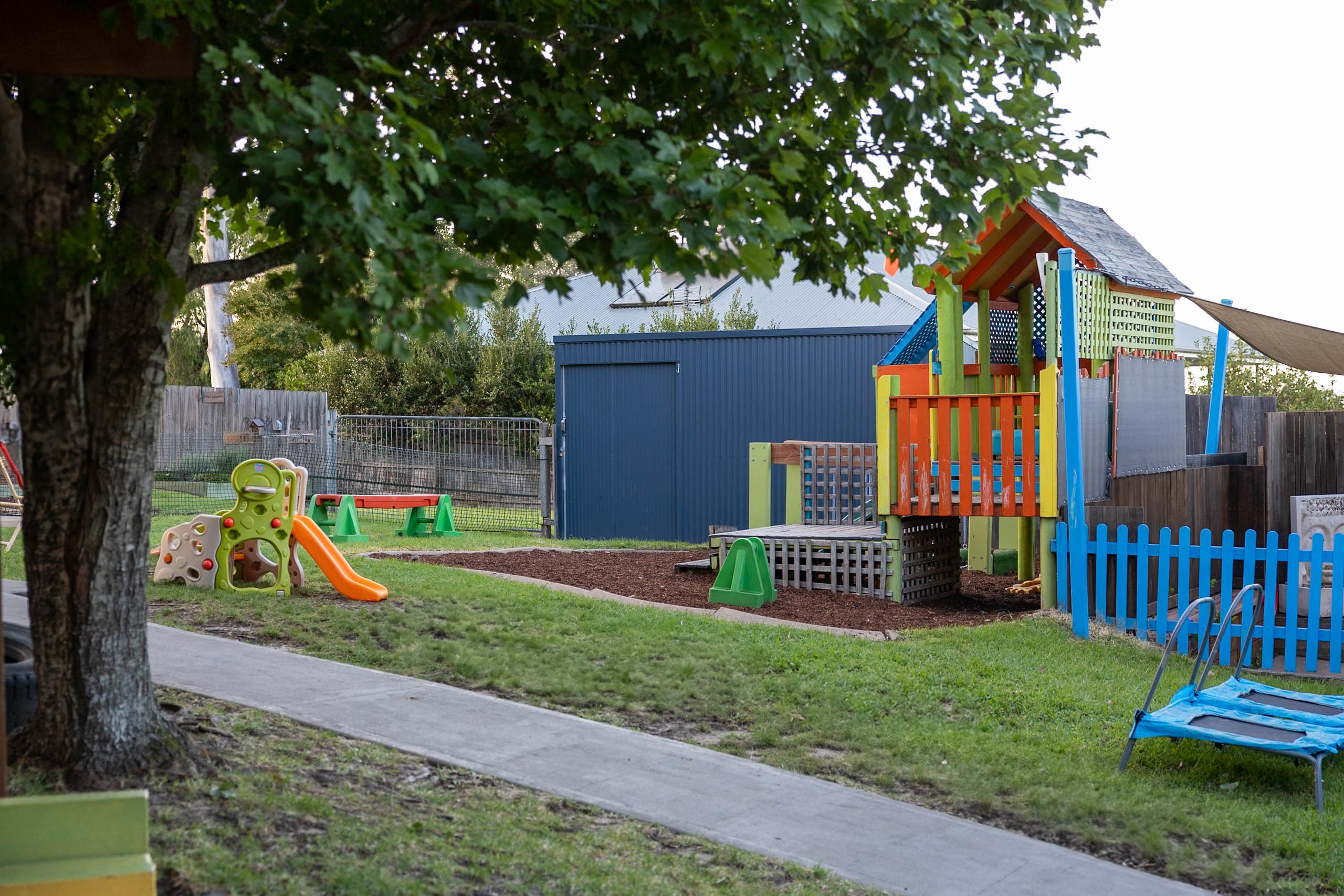 Colourful outdoor playground